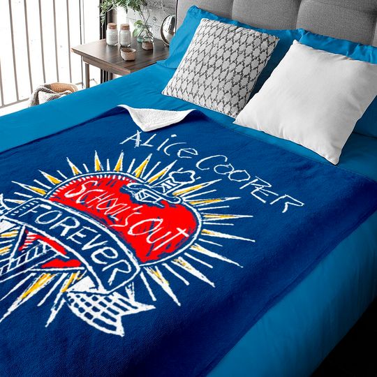 Discover Alice Cooper - Vintage School's Out Forever Baby Blankets