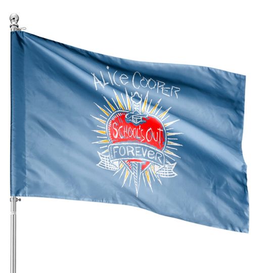 Discover Alice Cooper - Vintage School's Out Forever House Flags