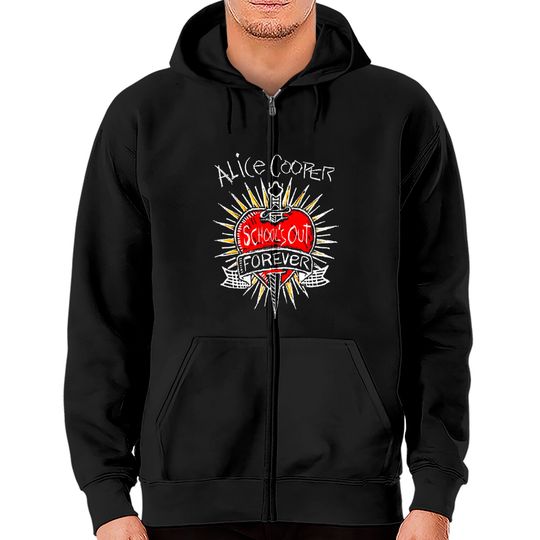 Discover Alice Cooper - Vintage School's Out Forever Zip Hoodies
