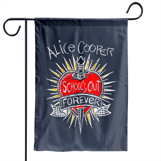 Discover Alice Cooper - Vintage School's Out Forever Garden Flags