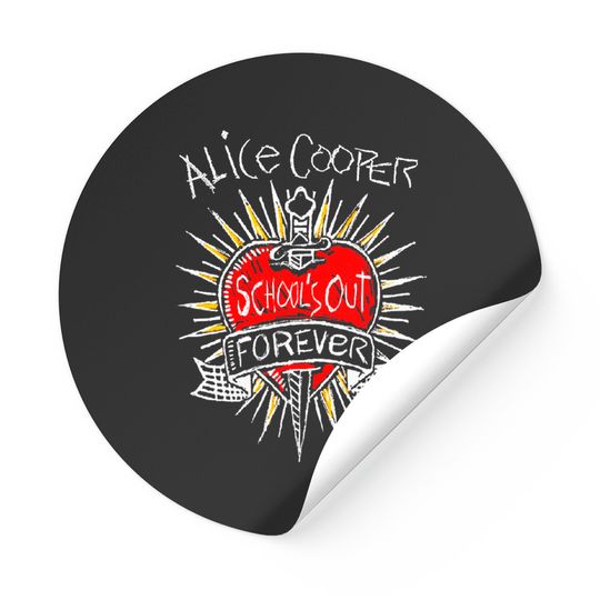 Discover Alice Cooper - Vintage School's Out Forever Stickers