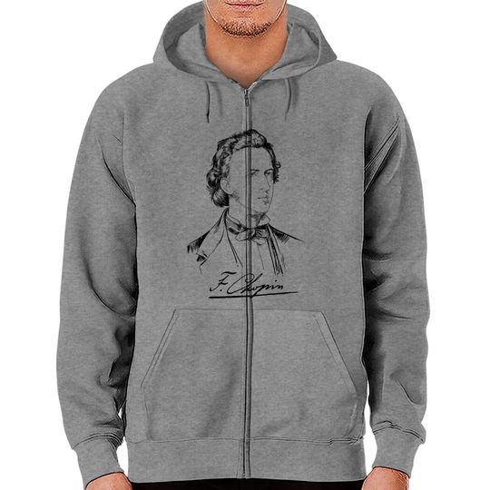 Discover Frédéric Chopin-Composer-Classical Music-Piano Zip Hoodies