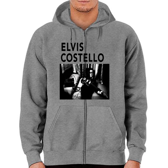 Discover Elvis Costello Zip Hoodies Lou reed new wave