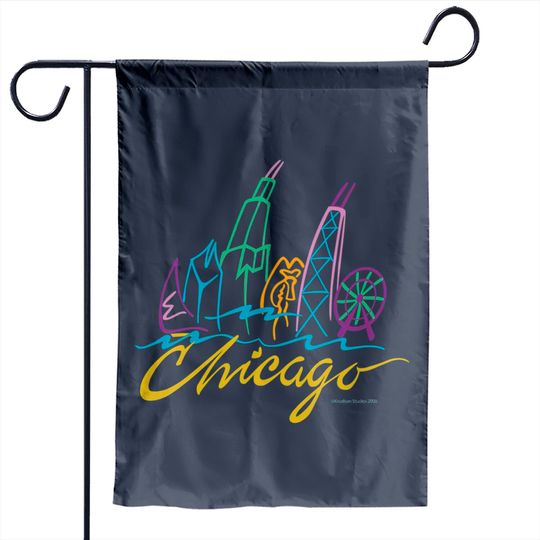 Discover Chicago-Skyline Garden Flags