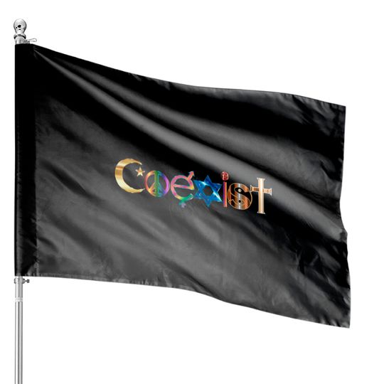 Discover coexist House Flags
