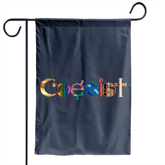 Discover coexist Garden Flags