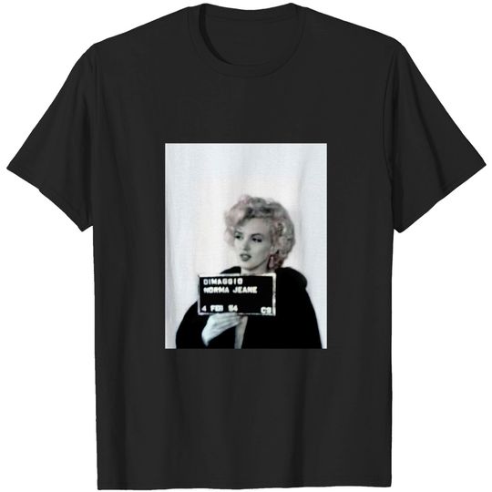 Discover Marilyn Monroe's mugshot T-Shirt