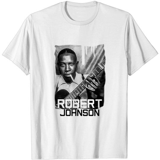 Discover robert johnson tshirt guitarist blues live print art music