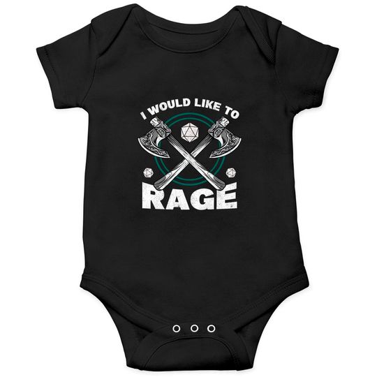 Discover I Would Like To Rage Tabletop Barbarian Role Onesies