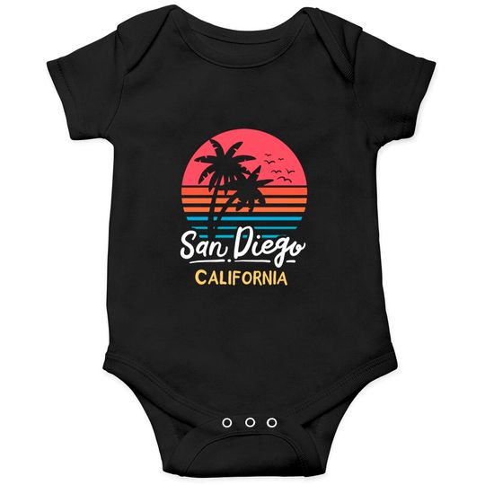 Discover San Diego California CA Vintage Onesies