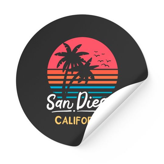 Discover San Diego California CA Vintage Stickers