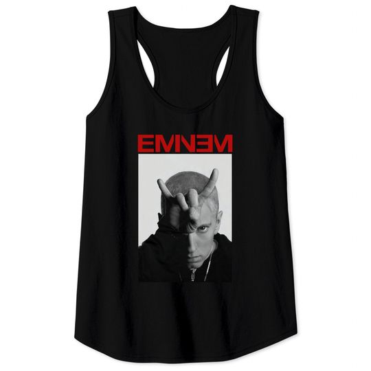 Discover Eminem Horns Shirt, Eminem Rapper, Rapper Tank Tops, Music Lover