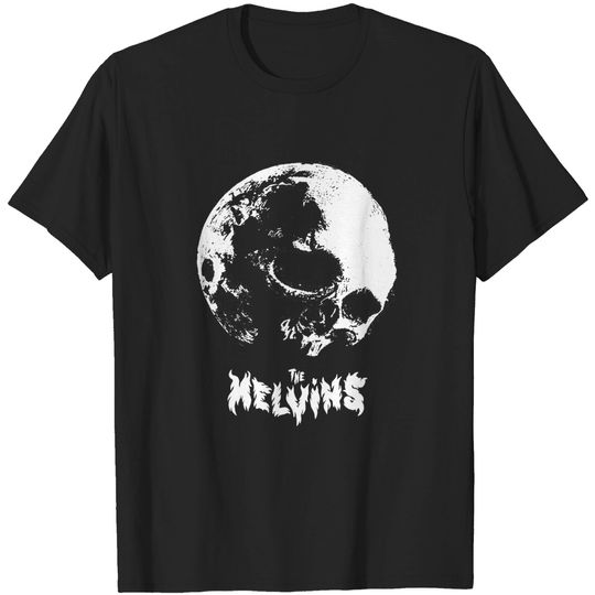 Discover MELVINS Skull Moon Logo Punk Classic Rock Band Men's New Black T-Shirt