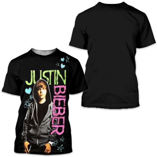 Discover Vintage Young Justin Bieber Tshirt