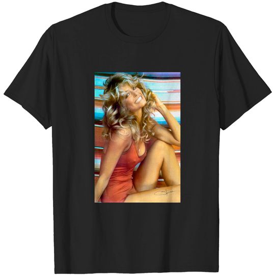Discover Farrah Fawcett Unisex T-shirt: Red Bathing Suit