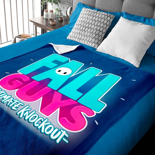 Discover Fall Guys Ultimate Knockout Logo Baby Blankets