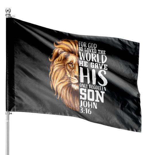 Discover Christian Religious Gifts Men Him Lion Judah Verse House Flags