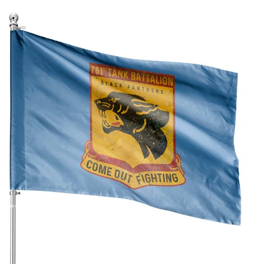 Discover 761st Tank Battalion - Black Panthers V03 - Tank Battalion - House Flags