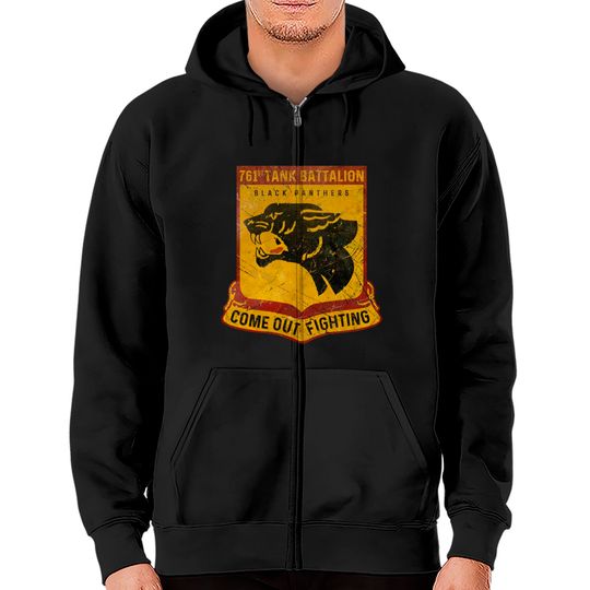 Discover 761st Tank Battalion - Black Panthers V03 - Tank Battalion - Zip Hoodies
