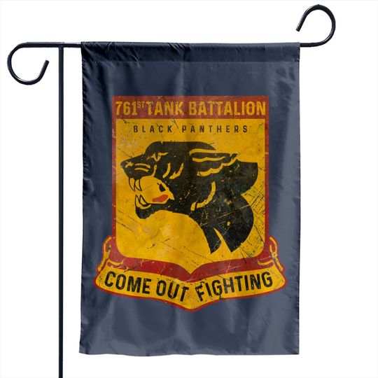 Discover 761st Tank Battalion - Black Panthers V03 - Tank Battalion - Garden Flags