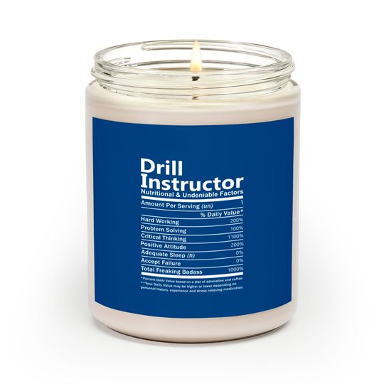 Discover Drill Instructor - Nutritional And Undenia Scented Candles