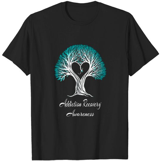 Discover Addiction Recovery Awareness Tree Support - Addiction Recovery Awareness - T-Shirt