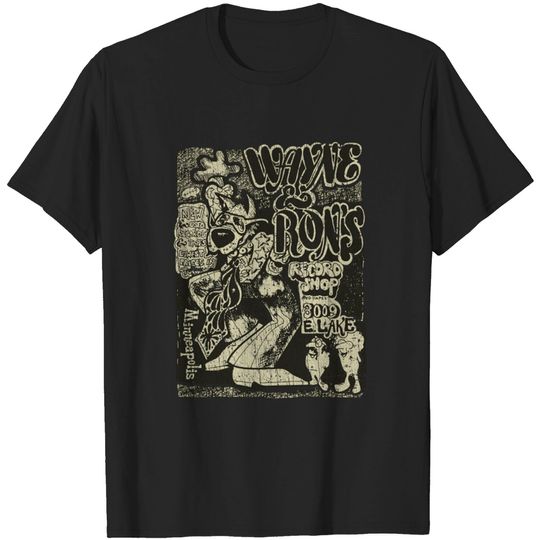 Discover Wayne and Ron’s Record Shop 1971 - Record Store - T-Shirt