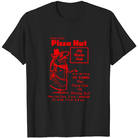 Discover Vintage Pizza Hut Ad - Pizza Lover - T-Shirt