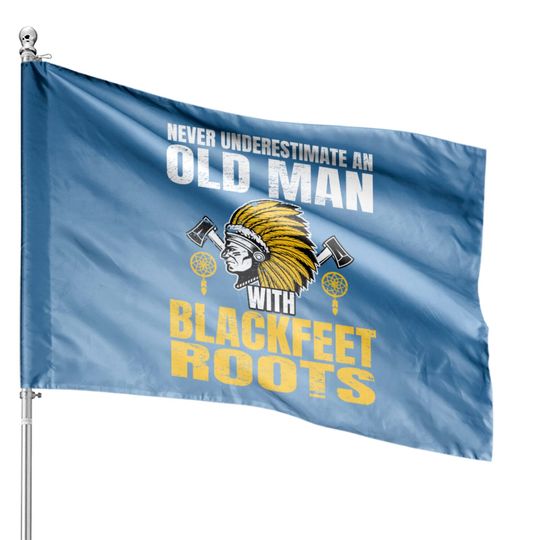 Discover Blackfeet Tribe Native American Indian America House Flags