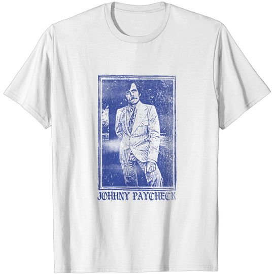 Discover Johnny Paycheck / Old School Xerox Style Fan Design - Johnny Paycheck - T-Shirt
