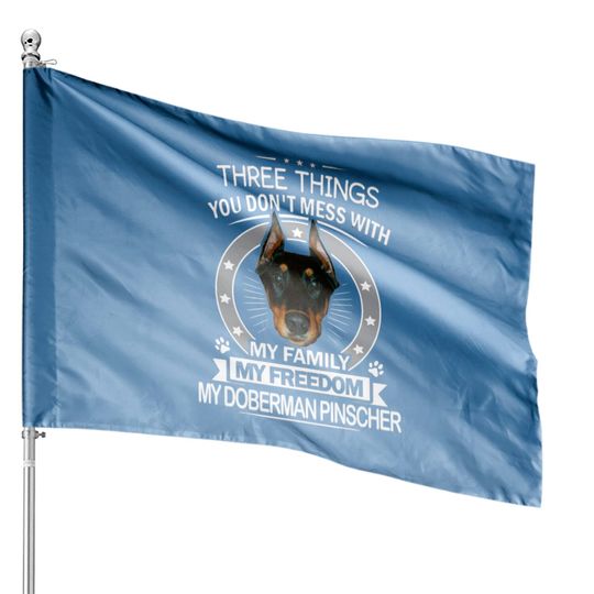 Discover Doberman Pinscher House Flag House Flags