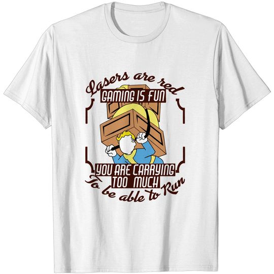 Discover Too much weight - Vault Boy - T-Shirt