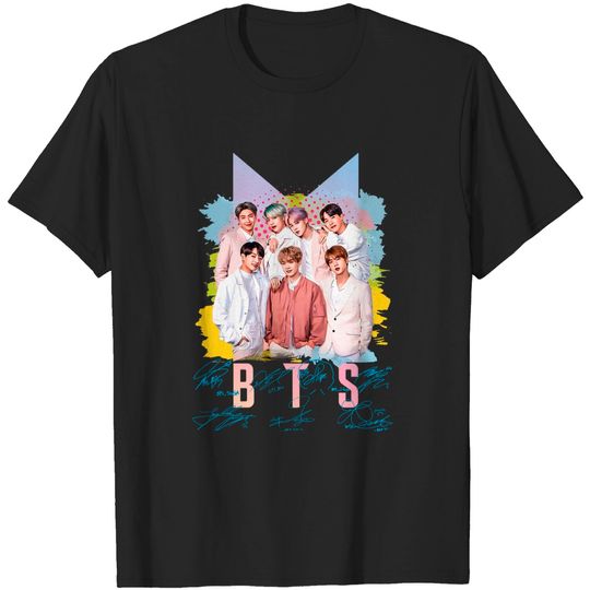 Discover Bangtan Boys Shirt, Bangtan Boys Group Members signature shirt