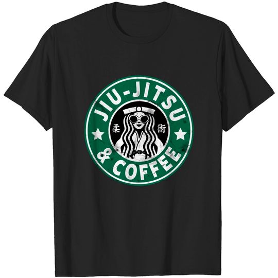 Discover Jiu Jitsu and Coffee Funny T-Shirt