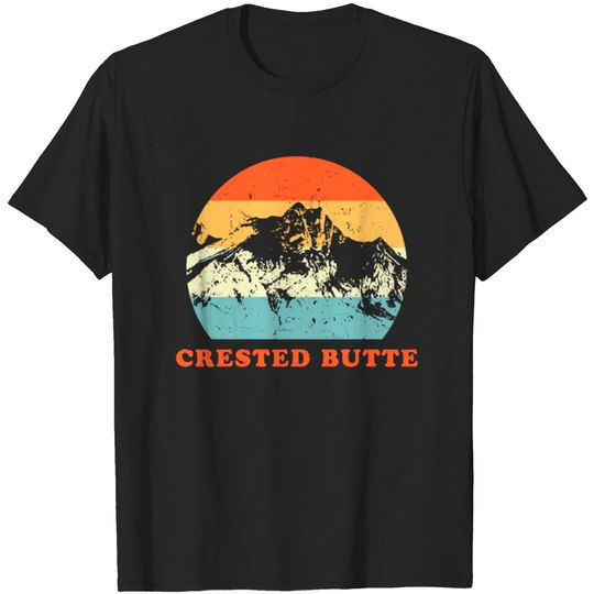 Discover Crested Butte Vintage Mountain Lovers Throwback Gi T-shirt