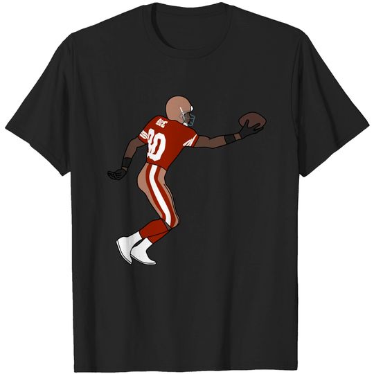 Discover rice the number 80 - Jerry Rice Football - T-Shirt