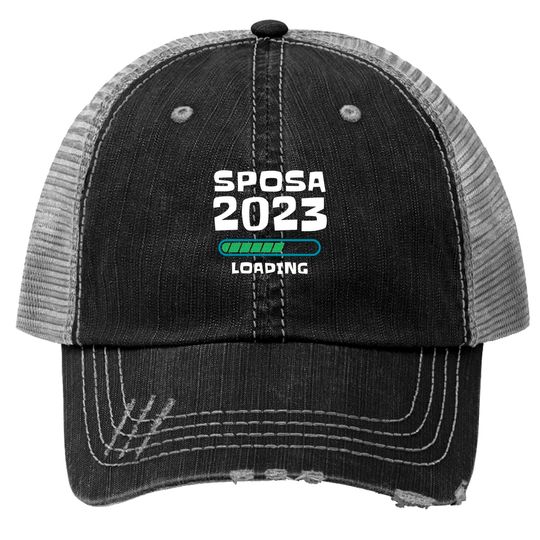 Discover T -shirt bridal 2023 Loading Trucker Hats Funny Woman Bachelorette Woman