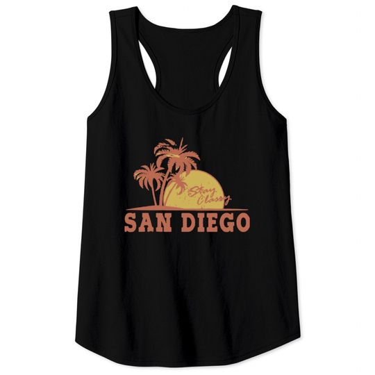 Discover san diego logo Tank Tops