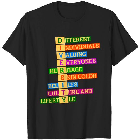 Discover Rights Diversity Gift T-Shirt - Diversity - T-Shirt
