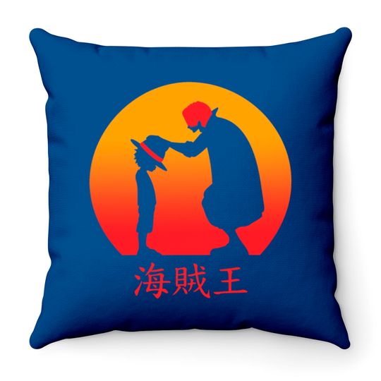 Discover Luffy Shanks One Piece Throw Pillows