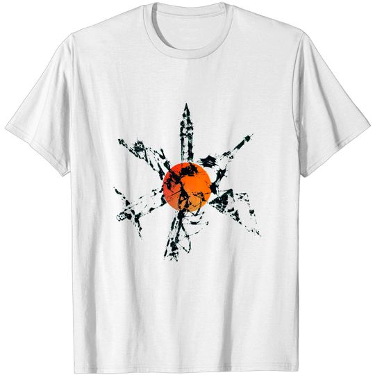 Discover World Monuments Ink - World - T-Shirt