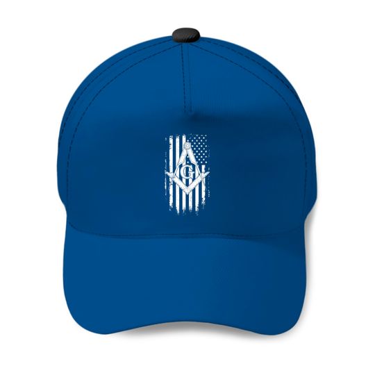 Discover Masonic American Flag Square And Compass Freemason Baseball Caps