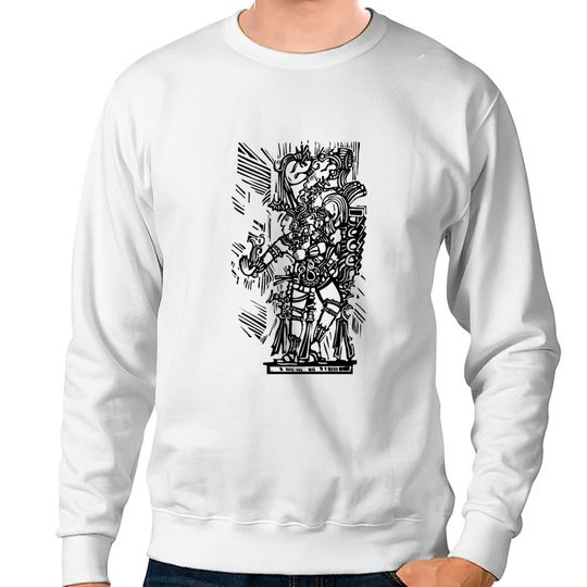 Discover Mayan woodcut Sweatshirts