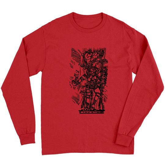 Discover Mayan woodcut Long Sleeves