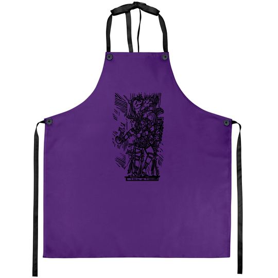 Discover Mayan woodcut Aprons