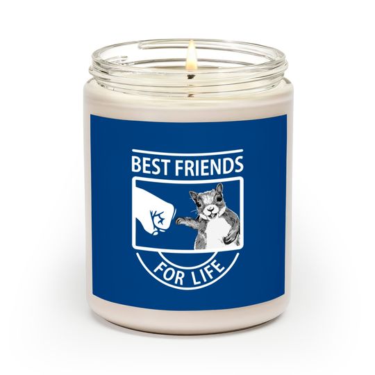 Discover best friend for life cat squirrel friend Scented Candles