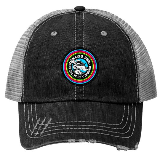 Discover KLOS LA Party Animal / Defunct 80s Radio Station Logo - Radio Station - Trucker Hats