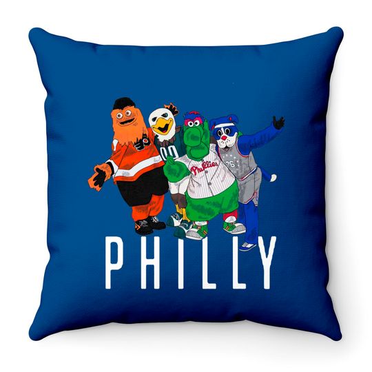 Discover Philly Mascots - Eagles - Throw Pillows