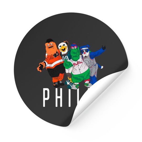 Discover Philly Mascots - Eagles - Stickers