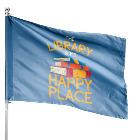 Discover Library Books Reading House Flags